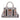 WG261-8866SGY Wrangler Aztec Print Braided Detail Tote Bag - Grey