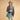 WG261-8866STQ Wrangler Aztec Print Braided Detail Tote Bag - Turquoise