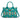 WG261G-8110TQ Wrangler Aztec Print Canvas Tote Bag - Turquoise