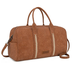 WG262-5110 Wrangler Whipstitch  Collection Duffle Bag -Brown (ONLINE-EXCLUSIVE)
