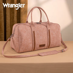WG262-5110 Wrangler Whipstitch  Collection Duffle Bag -Dark Pink (ONLINE-EXCLUSIVE