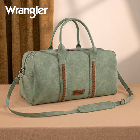 WG262-5110 Wrangler Whipstitch  Collection Duffle Bag -Green (ONLINE-EXCLUSIVE