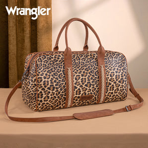 WG262-5110 Wrangler Whipstitch Collection Duffle Bag - Leopard