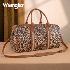 WG262-5110 Wrangler Whipstitch  Collection Duffle Bag -Leopard (ONLINE-EXCLUSIVE )