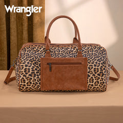 WG262-5110 Wrangler Whipstitch  Collection Duffle Bag -Leopard (ONLINE-EXCLUSIVE )