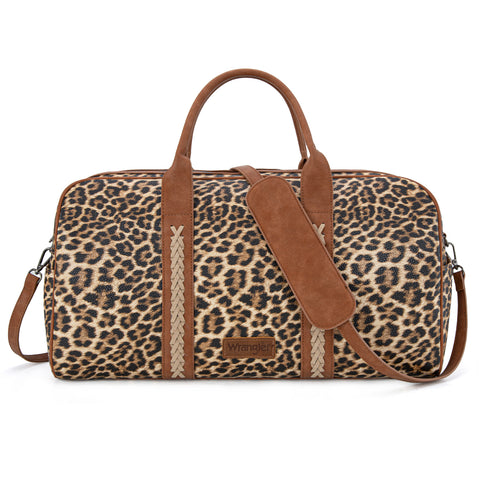 WG262-5110 Wrangler Whipstitch  Collection Duffle Bag -Leopard (ONLINE-EXCLUSIVE )