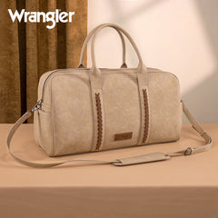 WG262-5110 Wrangler Whipstitch  Collection Duffle Bag -Tan (ONLINE-EXCLUSIVE )