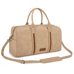 WG262-5110 Wrangler Whipstitch  Collection Duffle Bag -Tan (ONLINE-EXCLUSIVE )