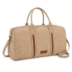 WG262-5110 Wrangler Whipstitch  Collection Duffle Bag -Tan (ONLINE-EXCLUSIVE )