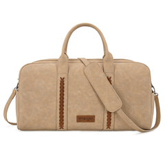 WG262-5110 Wrangler Whipstitch  Collection Duffle Bag -Tan (ONLINE-EXCLUSIVE )