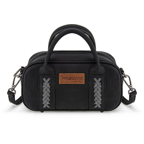 WG262-522  Wrangler Whipstitch Collection Mini Satchel/Crossbody Bag - Black