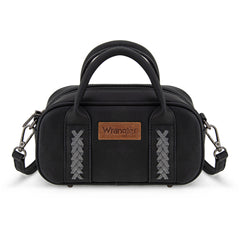 WG262-522  Wrangler Whipstitch Collection Mini Satchel/Crossbody Bag - Black