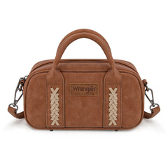 WG262-522  Wrangler Whipstitch Collection Mini Satchel/Crossbody Bag - Brown)