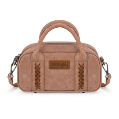 WG262-522  Wrangler Whipstitch Collection Mini Satchel/Crossbody Bag - Dark Pink