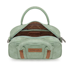 WG262-522  Wrangler Whipstitch Collection Mini Satchel/Crossbody Bag - Green