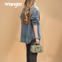WG262-522  Wrangler Whipstitch Collection Mini Satchel/Crossbody Bag - Green