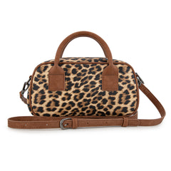 WG262-522  Wrangler Whipstitch Collection Mini Satchel/Crossbody Bag - Leopard