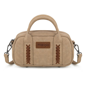 WG262-522 Wrangler Whipstitch Collection Mini Satchel/Crossbody Bag - Tan