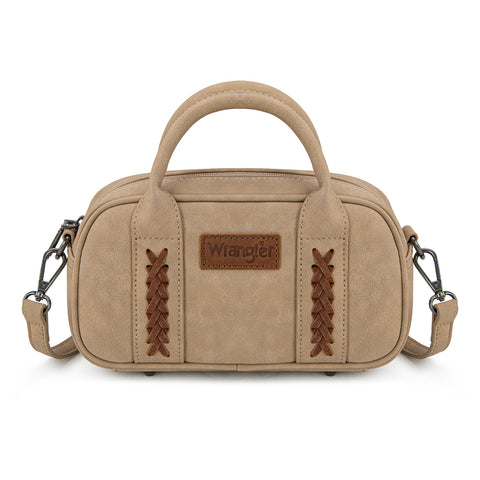 WG262-522  Wrangler Whipstitch Collection Mini Satchel/Crossbody Bag - Tan