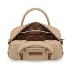 WG262-522  Wrangler Whipstitch Collection Mini Satchel/Crossbody Bag - Tan
