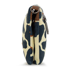 WG264-W106BR   Wrangler Cow Print  Wallet/Wristlet/Crossbody -Brown
