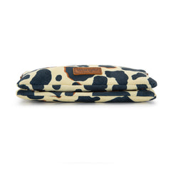 WG264-W106BR   Wrangler Cow Print  Wallet/Wristlet/Crossbody -Brown