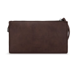 WG275-181  Wrangler Sherpa Aztec Canvas  Clutch -Coffee