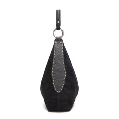 WG276-9182  Wrangler Floral Tooled Hobo Bag with Pouch-Black