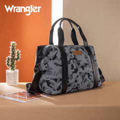 WG286-5110 Wrangler Camo Print Collection Duffle Bag -Black