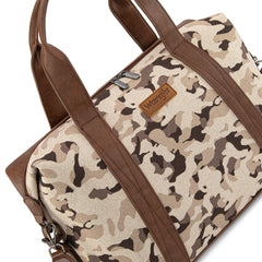WG286-5110 Wrangler Camo Print Collection Duffle Bag -Brown