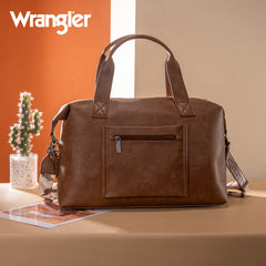 WG286-5110 Wrangler Camo Print Collection Duffle Bag -Brown