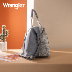 WG286-5110 Wrangler Camo Print Collection Duffle Bag -Grey
