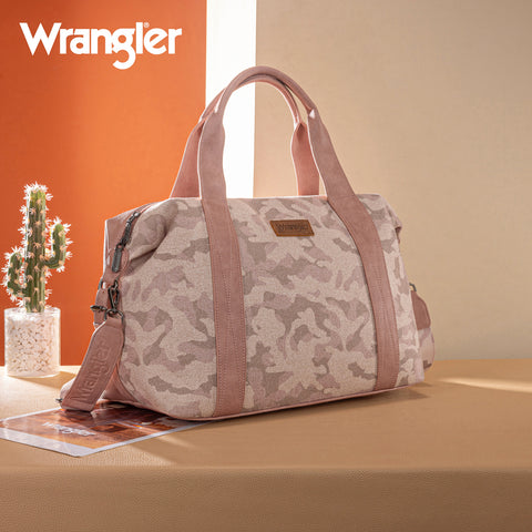 WG286-5110 Wrangler Camo Print Collection Duffle Bag -Pink