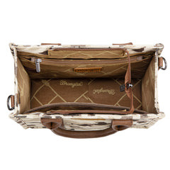 WG286-8120S  Wrangler Camo Print Concealed Carry Tote/Crossbody -Brown