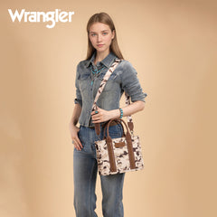 WG286-8120S  Wrangler Camo Print Concealed Carry Tote/Crossbody -Brown