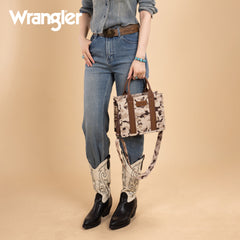 WG286-8120S  Wrangler Camo Print Concealed Carry Tote/Crossbody -Brown