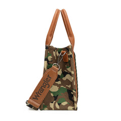 WG286-8120S  Wrangler Camo Print Concealed Carry Tote/Crossbody -Green