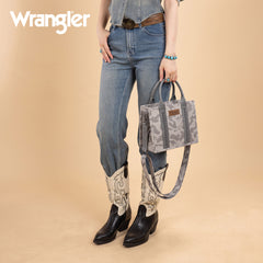 WG286-8120S  Wrangler Camo Print Concealed Carry Tote/Crossbody -Grey