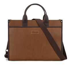 WG288-8119  Wrangler Carry-All Large Tote Work Tote /Crossbody - Brown-Coffee