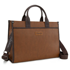 WG288-8119  Wrangler Carry-All Large Tote Work Tote /Crossbody - Brown-Coffee