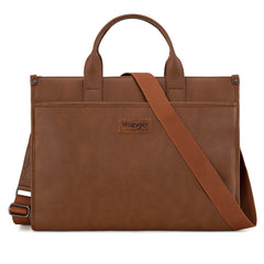 WG288-8119  Wrangler Carry-All Large Tote Work Tote /Crossbody - Brown