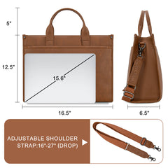 WG288-8119  Wrangler Carry-All Large Tote Work Tote /Crossbody - Brown