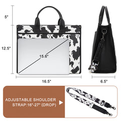 WG288-8119  Wrangler Carry-All Large Tote Work Tote /Crossbody - Cow-Black
