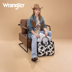 WG288-8119  Wrangler Carry-All Large Tote Work Tote /Crossbody - Cow-Black
