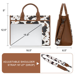 WG288-8119  Wrangler Carry-All Large Tote Work Tote /Crossbody - Cow-Brown