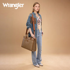 WG288-8119  Wrangler Carry-All Large Tote Work Tote /Crossbody - Khaki