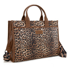 WG288-8119  Wrangler Carry-All Large Tote Work Tote /Crossbody - Leopard
