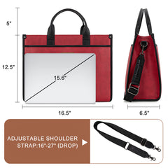 WG288-8119  Wrangler Carry-All Large Tote Work Tote /Crossbody - Red