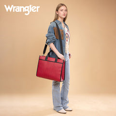 WG288-8119  Wrangler Carry-All Large Tote Work Tote /Crossbody - Red