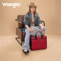 WG288-8119  Wrangler Carry-All Large Tote Work Tote /Crossbody - Red